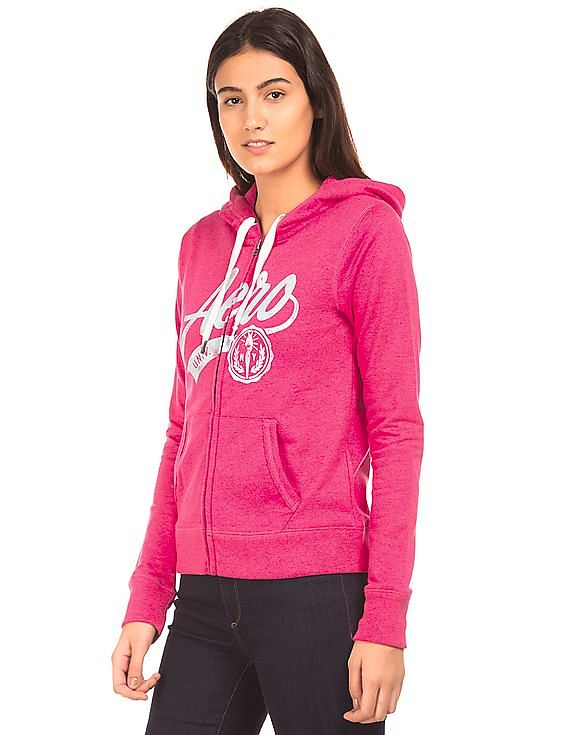 Aeropostale Hooded Zip Up Sweatshirt
