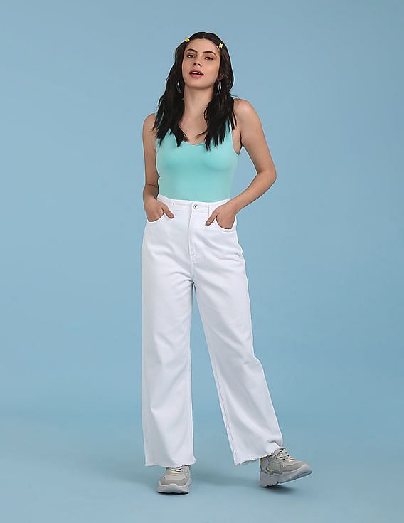 Buy Flying Machine Women High Rise Vintage Straight Fit Jeans - NNNOW.com