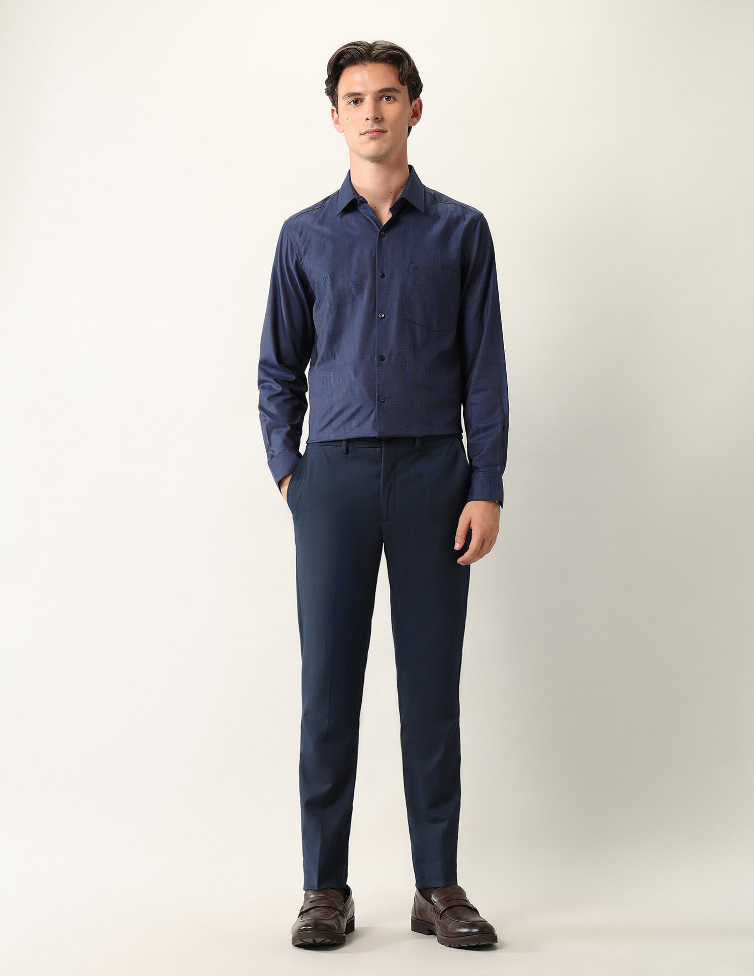 Arrow Glen Checked Dobby Ceremonial Shirt