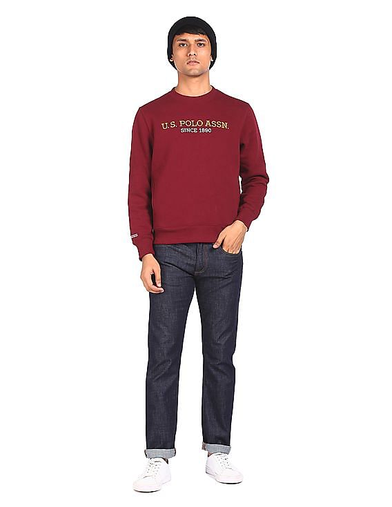 U.S. Polo Assn. Denim Co. Crew Neck Embroidered Logo Sweatshirt