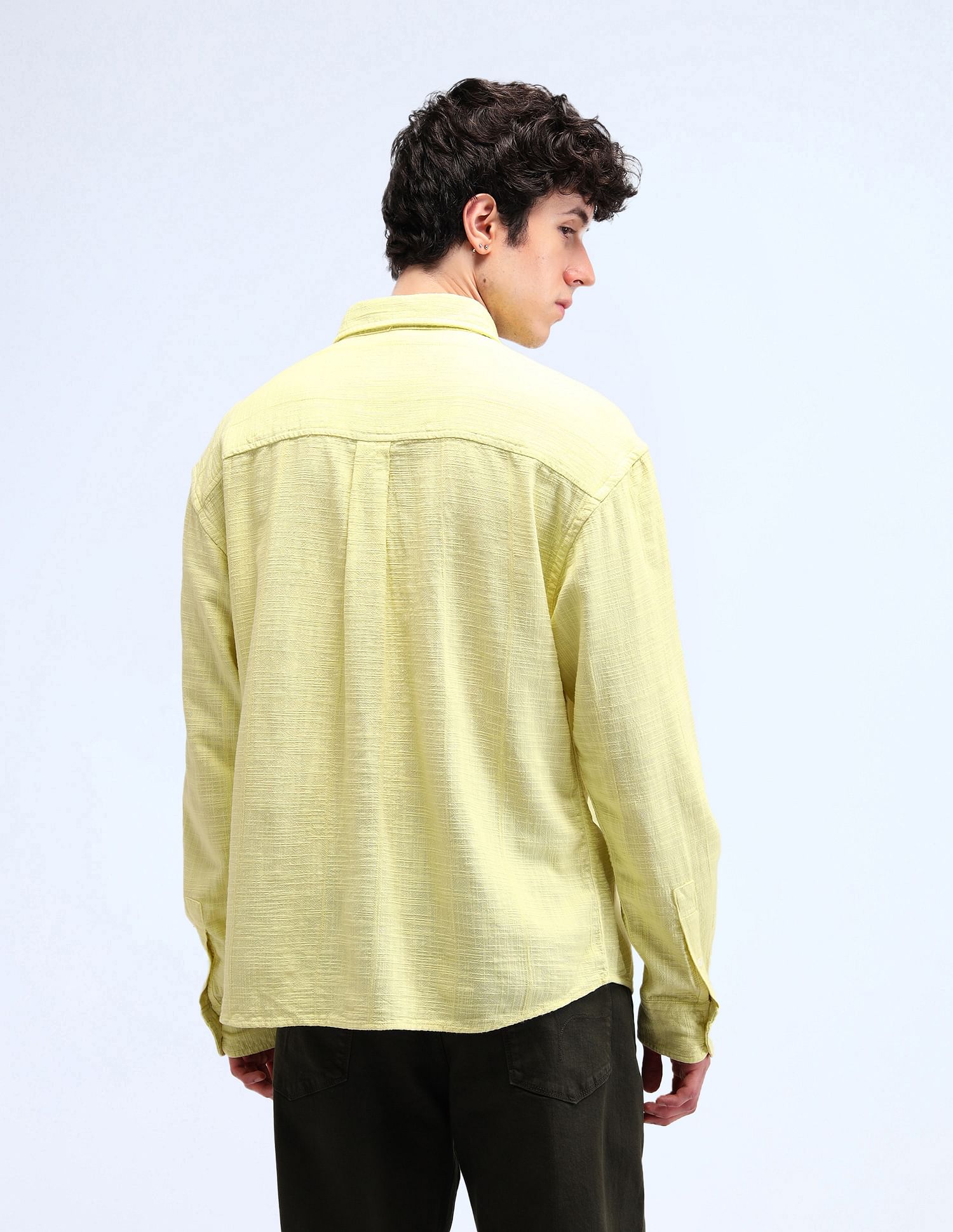 Flying Machine All-Over Oversized Fit Shirt