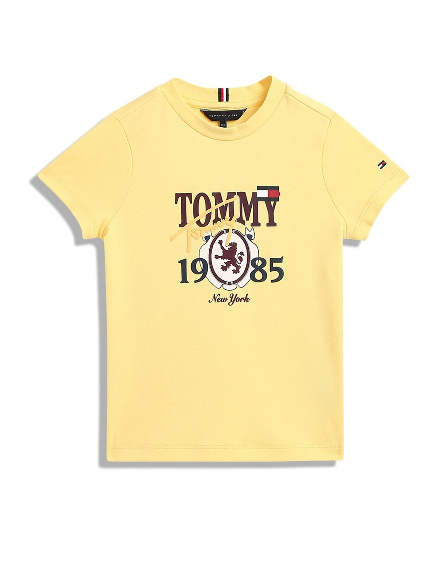 Tommy Hilfiger Kids Boys Logo Regular-Fit Cotton T-Shirt