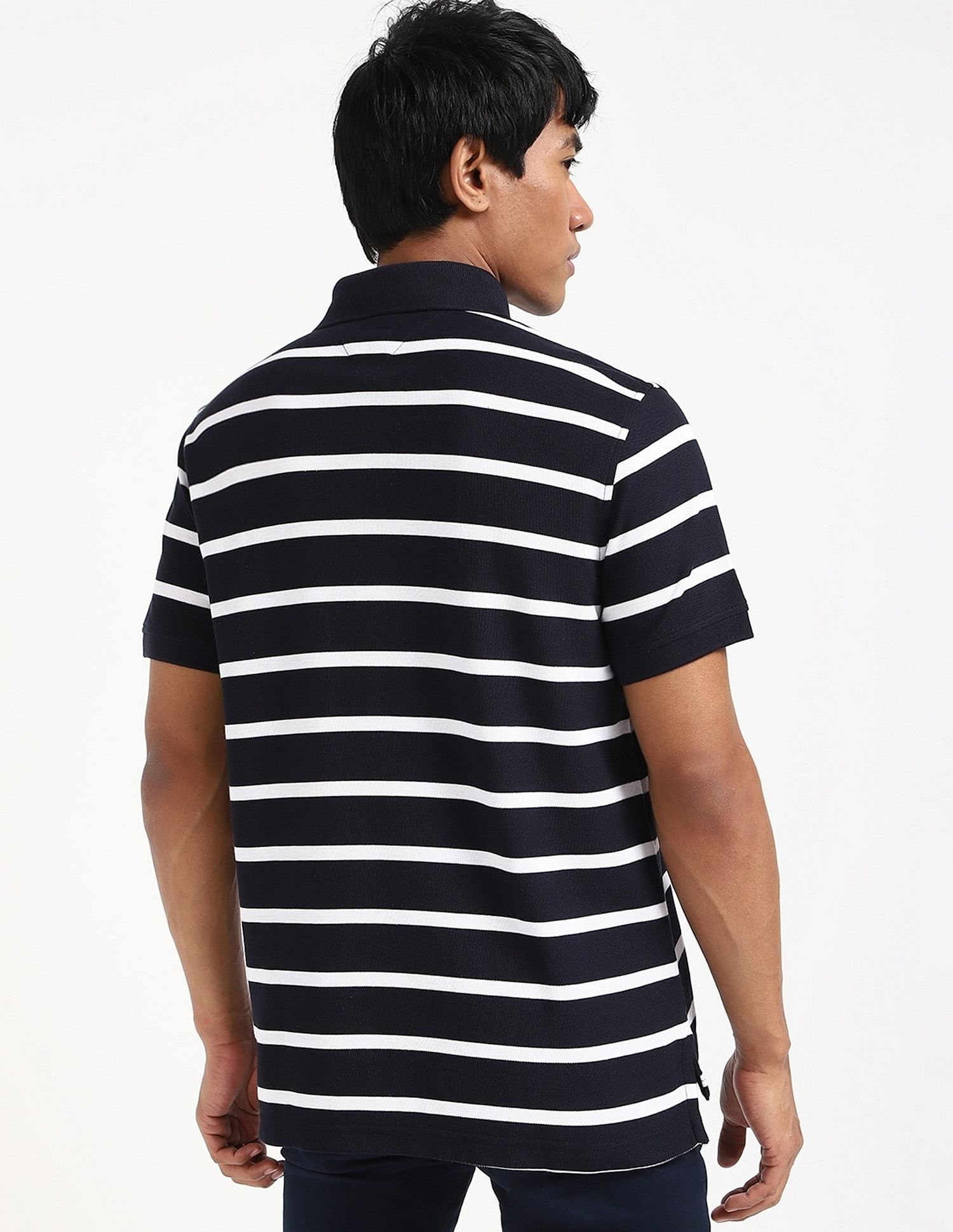 Tommy Hilfiger Striped Regular-Fit Cotton Polo Shirt