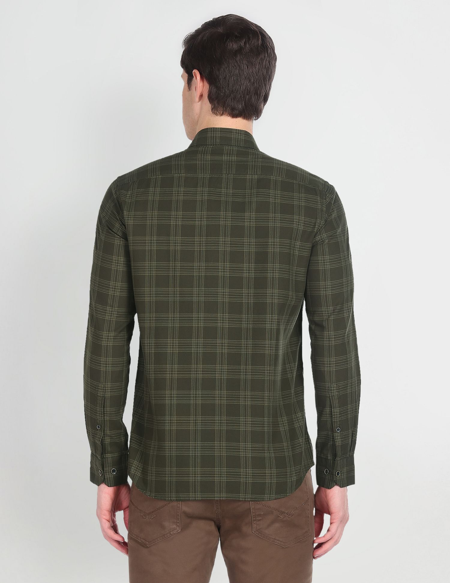 Arrow Sports Tartan Check Cotton Casual Shirt