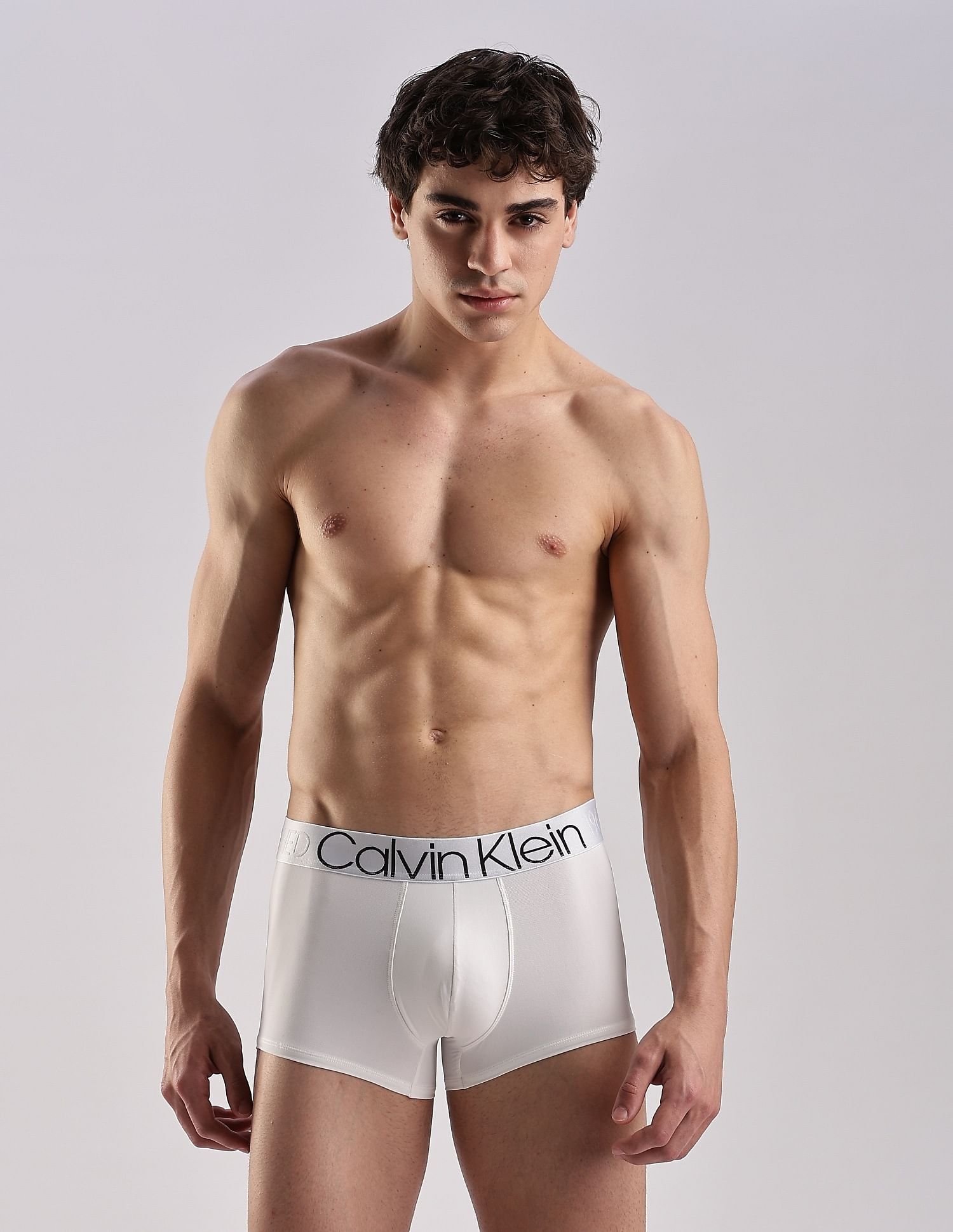 Calvin Klein Underwear Low Rise Solid Off-White Trunks
