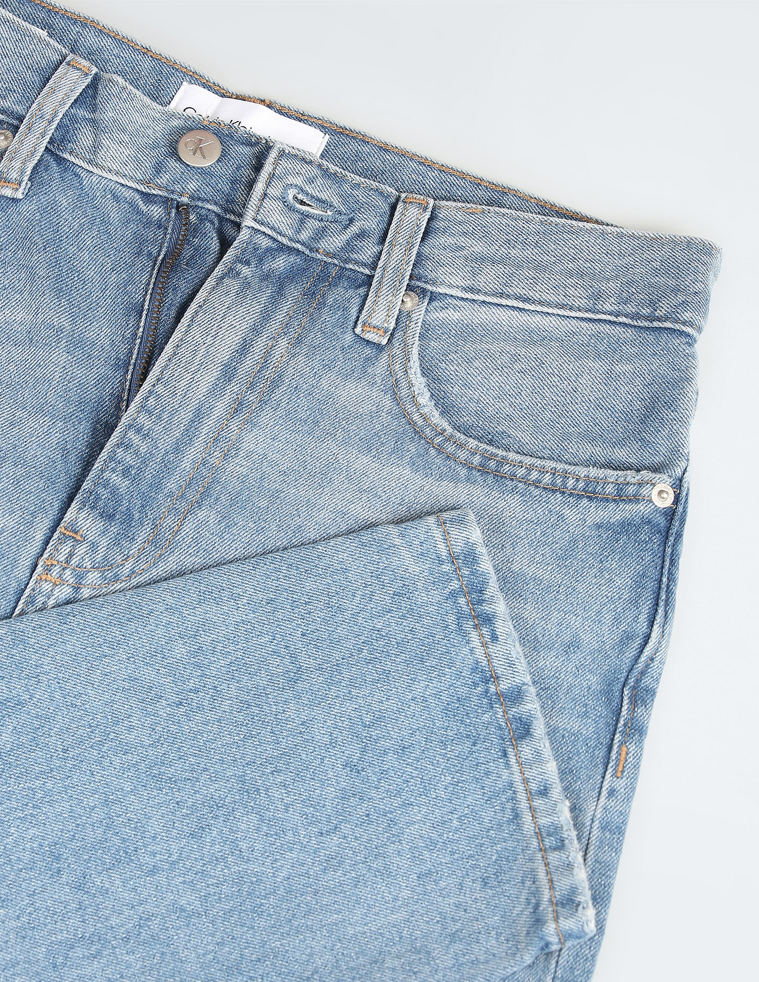 Calvin Klein Authentic Slim Straight Fit Cotton Jeans