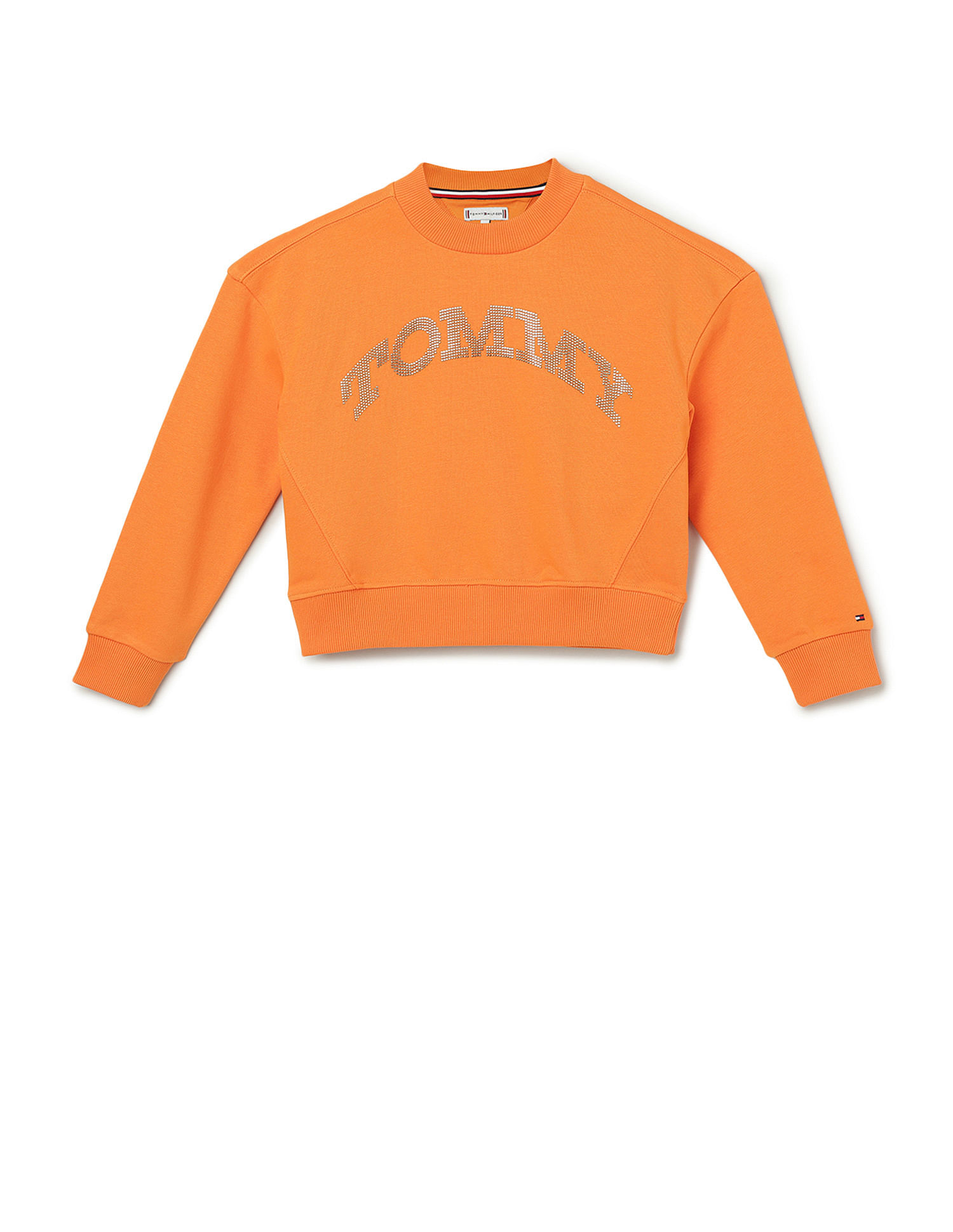 Tommy Hilfiger Kids Girls Brand Embellished Sweatshirt