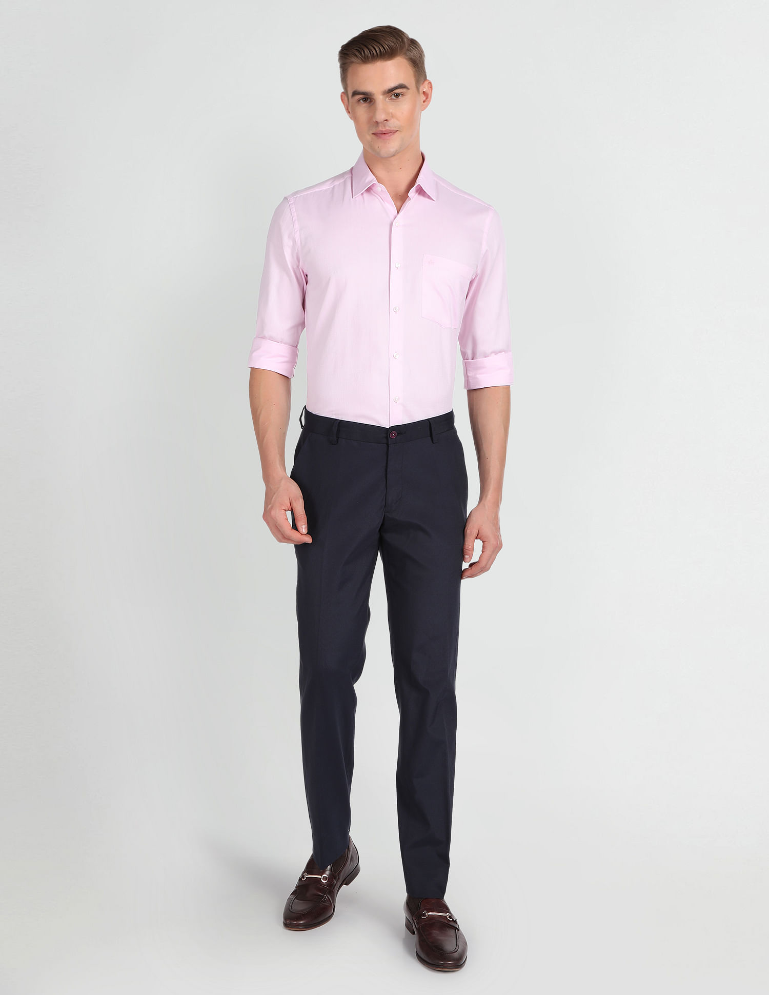 Arrow Cutaway Collar Long Sleeve Shirt