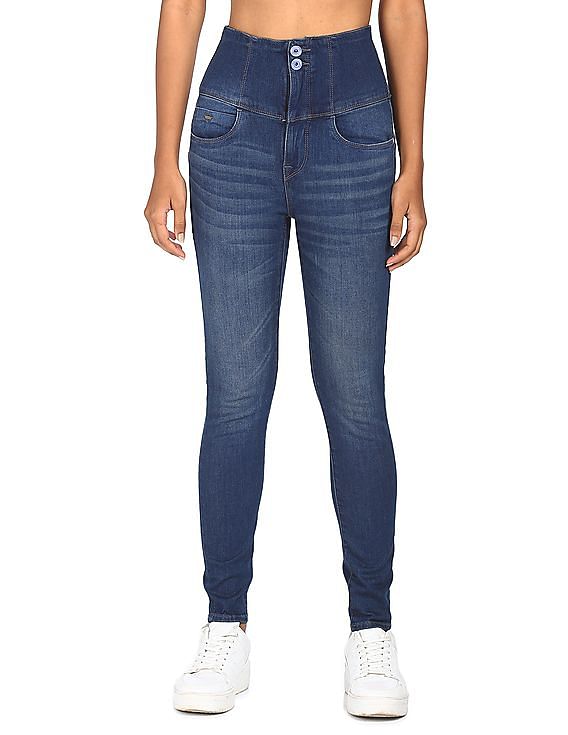 Flying Machine Women High Rise Hourglass Fit Jeans