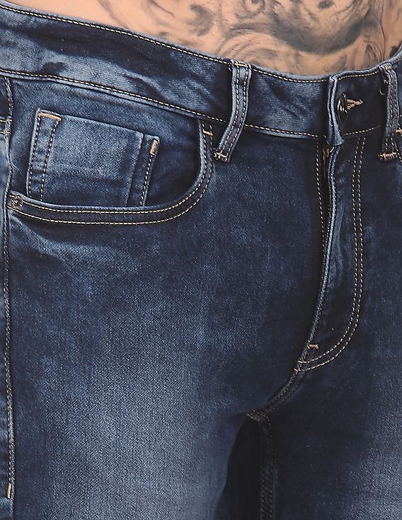 Flying Machine Mid Rise Michael Slim Tapered Fit Jeans