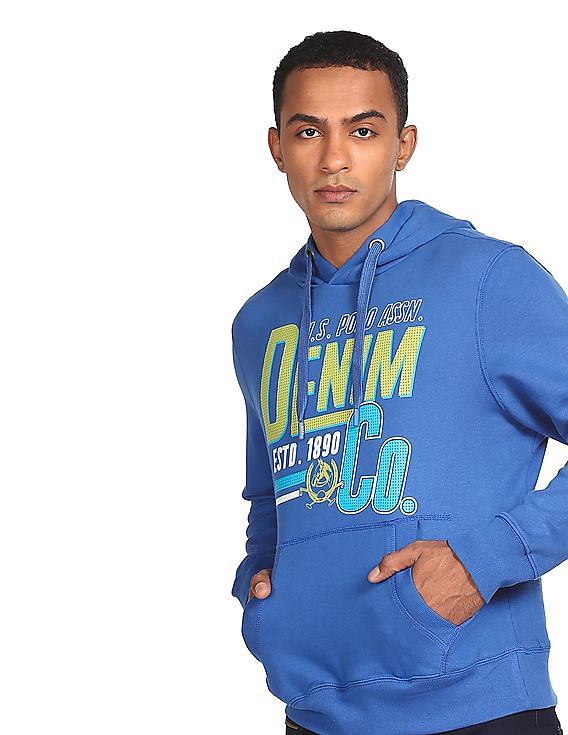 U.S. Polo Assn. Denim Co. Brand Print Hooded Sweatshirt