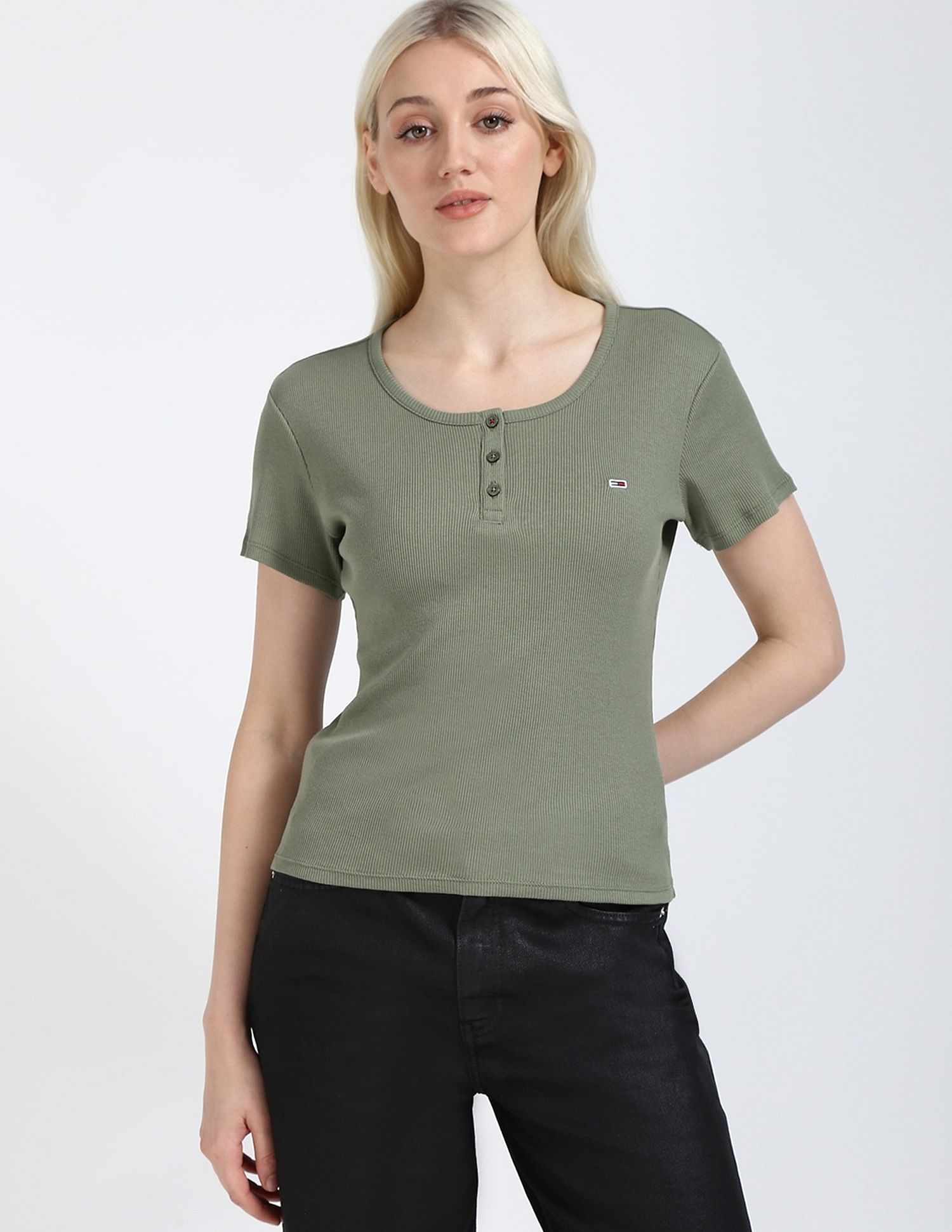 Tommy Hilfiger Texture Slim-Fit Cotton T-Shirt