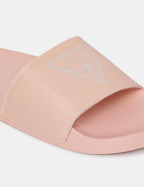 New Guess Susie red slide sandals