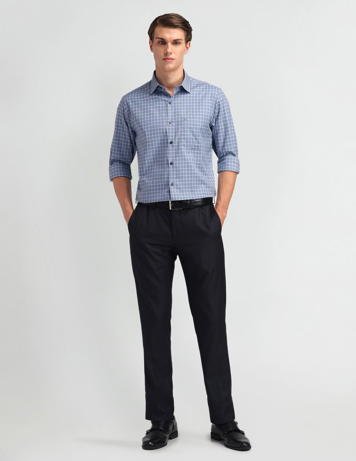 Arrow Liberty Classic Fit Plaid Checked Shirt