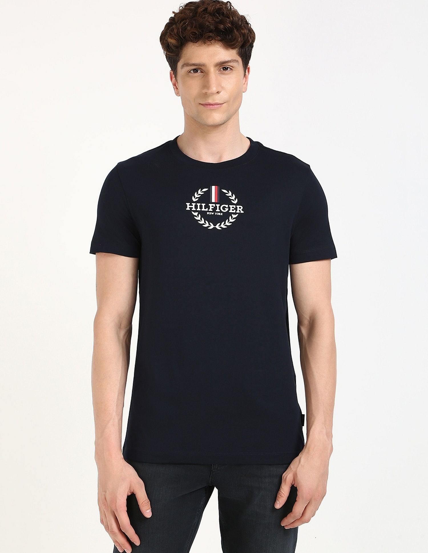 Tommy Hilfiger Logo Regular-Fit Cotton T-Shirt