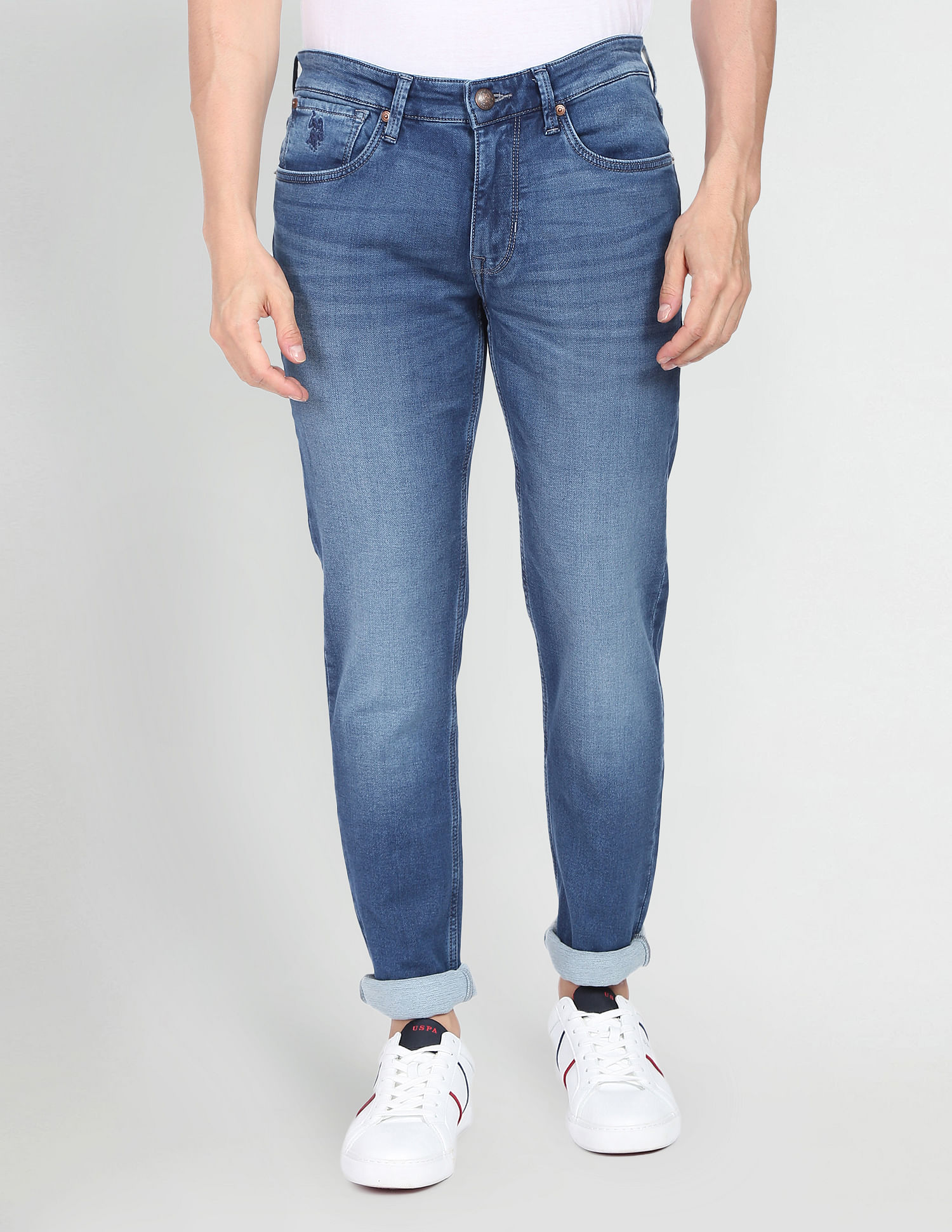 U.S. Polo Assn. Denim Co. Brandon Slim Tapered Fit Blue Jeans