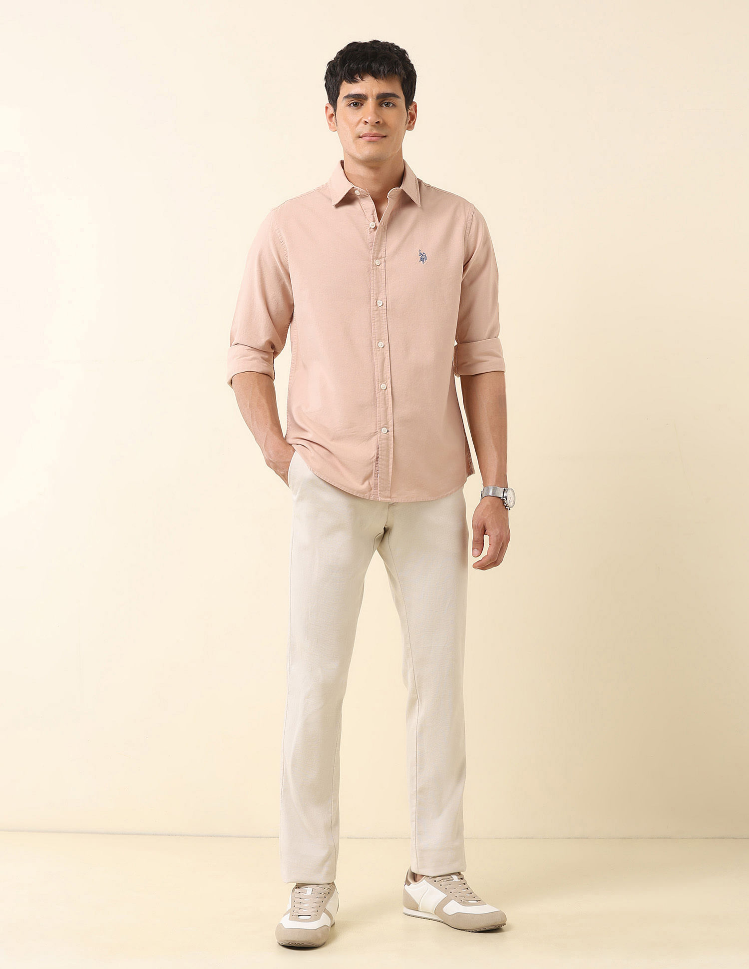 U.S. Polo Assn. Tailored Fit Pure Cotton Oxford Shirt