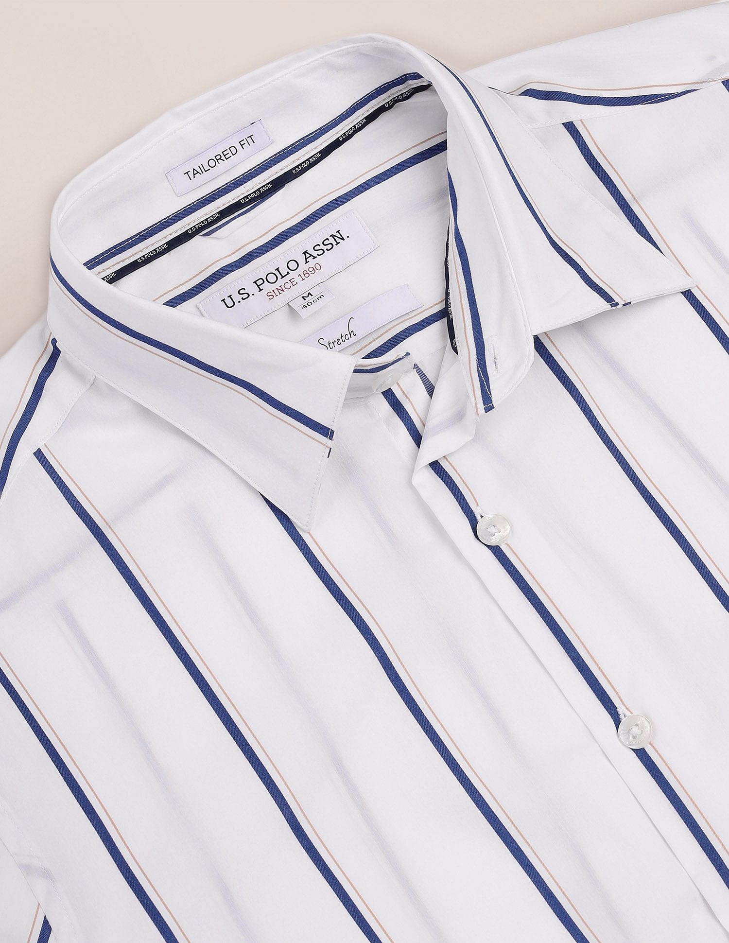 U.S. Polo Assn. Vertical Stripe Twill Shirt
