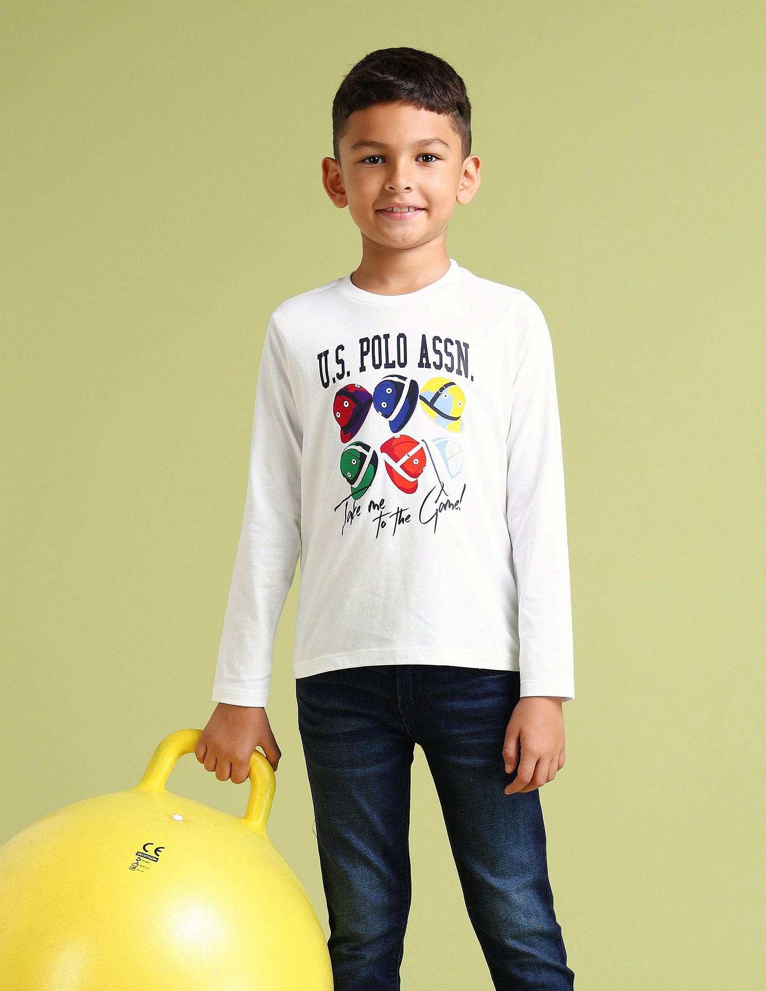 U.S. Polo Assn. Kids Boys Pure Cotton Regular T-shirt