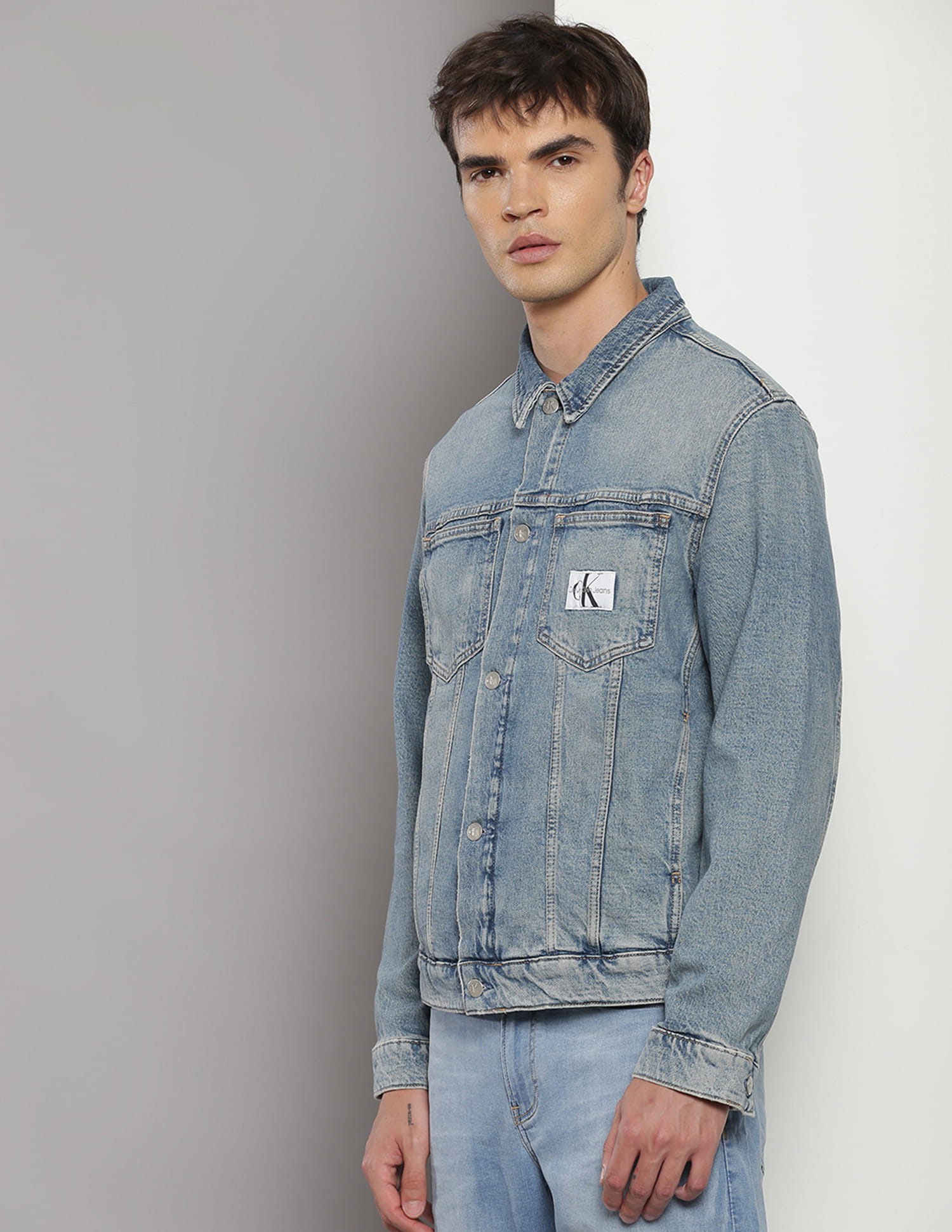 Buy Calvin Klein Sustainable Slim Fit Denim Jacket