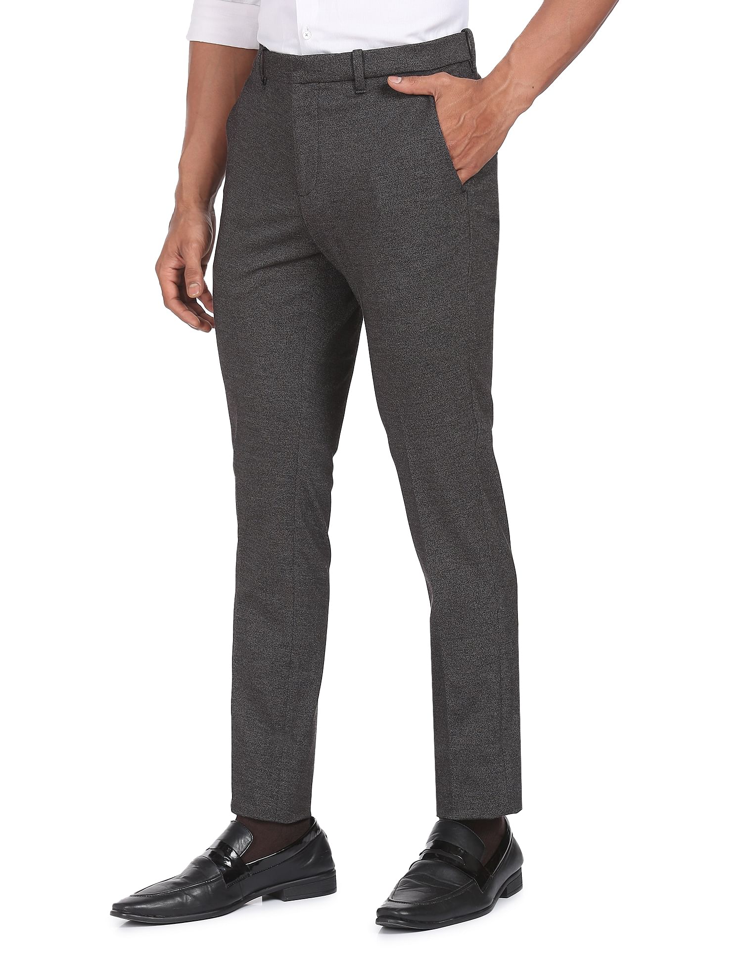 Arrow Newyork Jackson Super Slim Fit Mid Rise Trousers