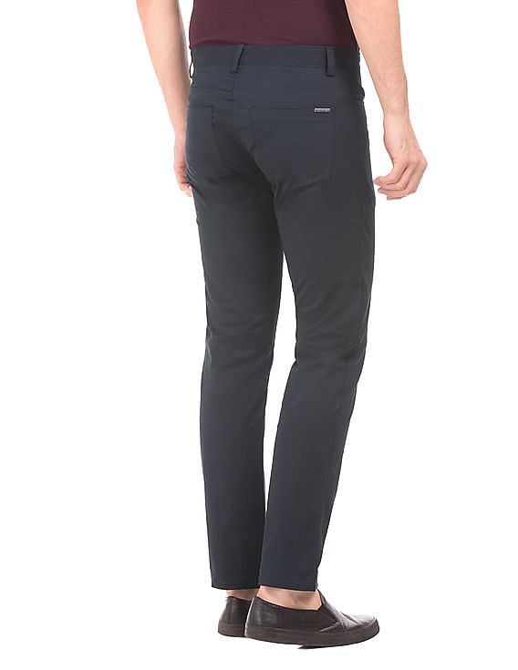 Calvin Klein Solid Slim Fit Trousers