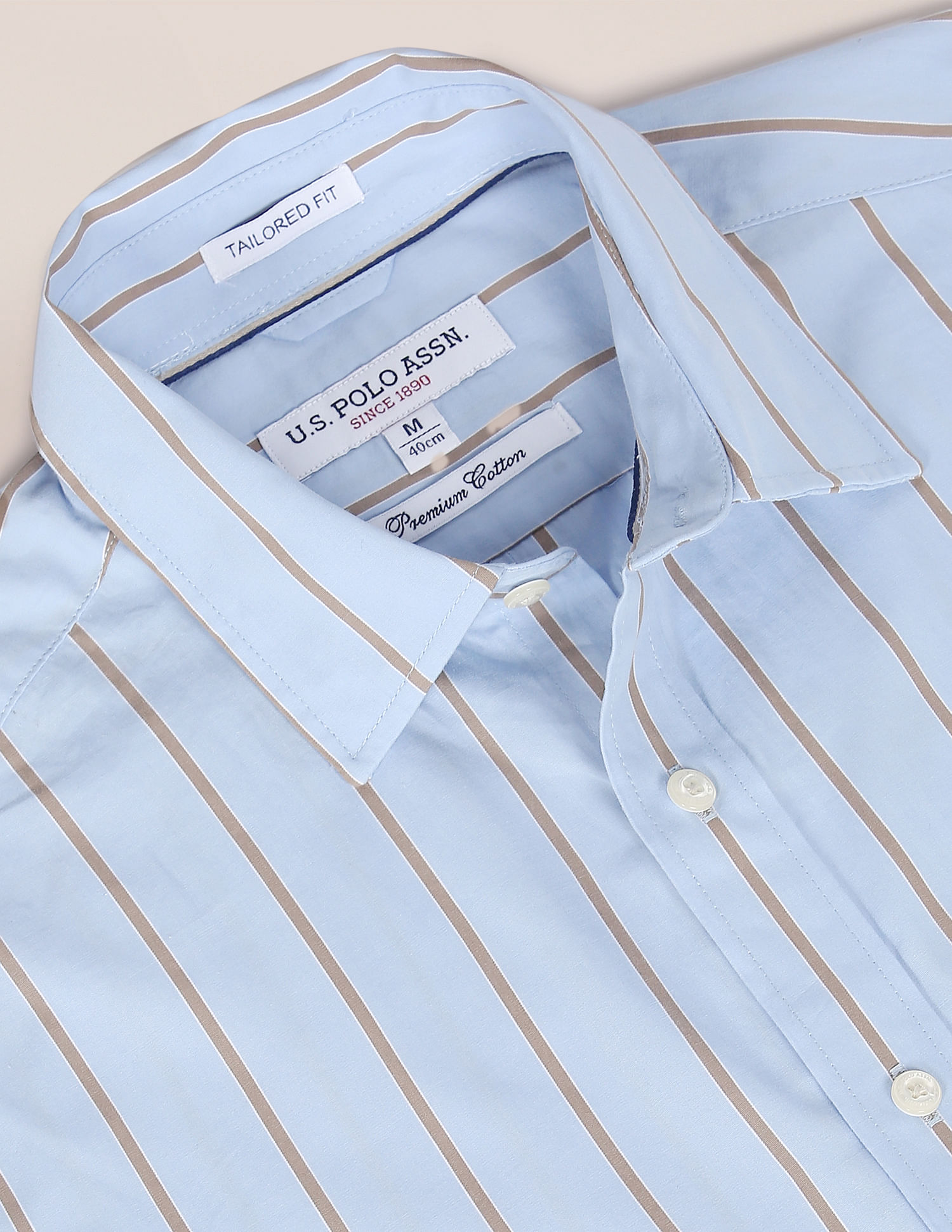 U.S. Polo Assn. Pure Cotton Striped Casual Shirt