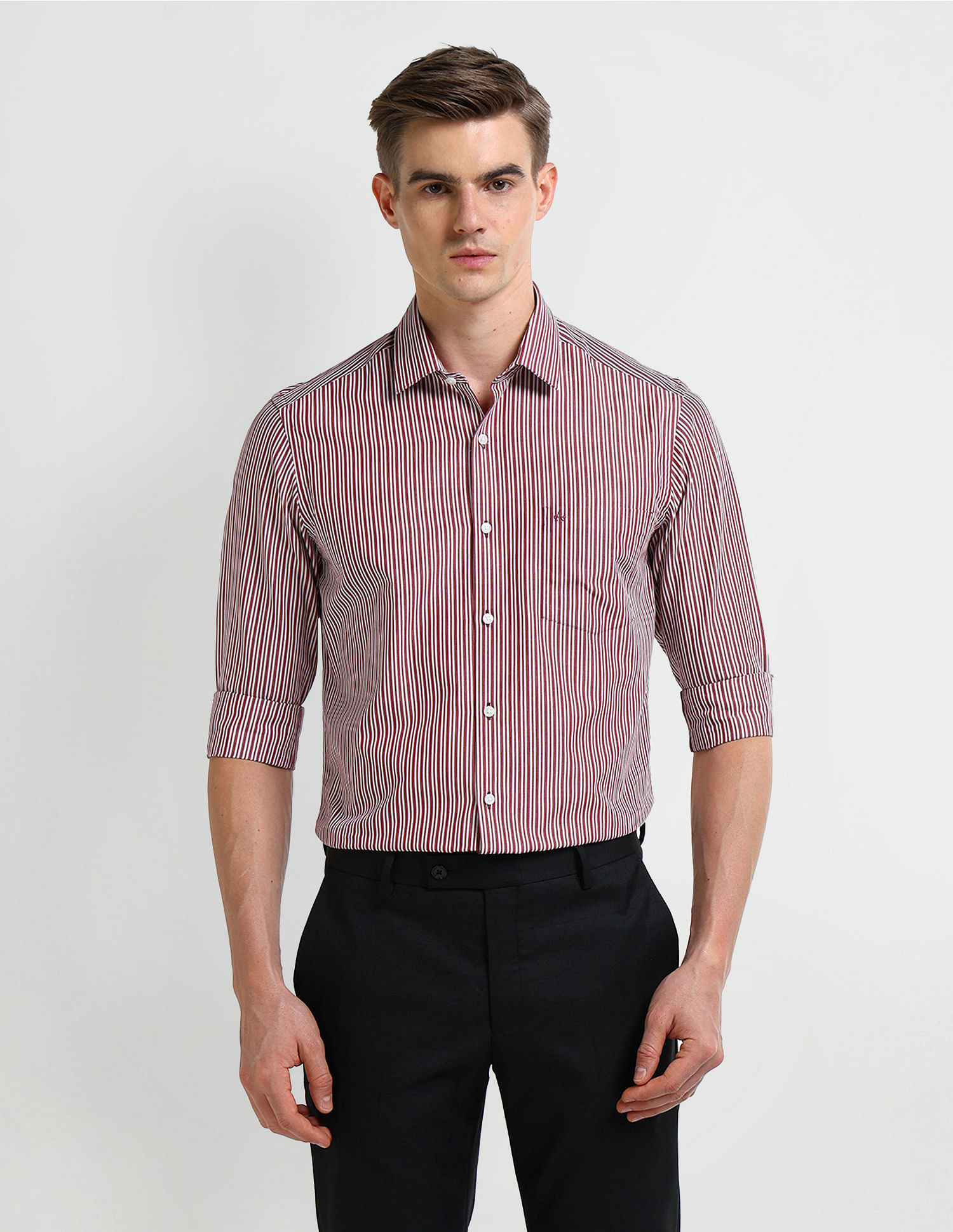 Arrow Manhattan Slim Fit Cotton Shirt