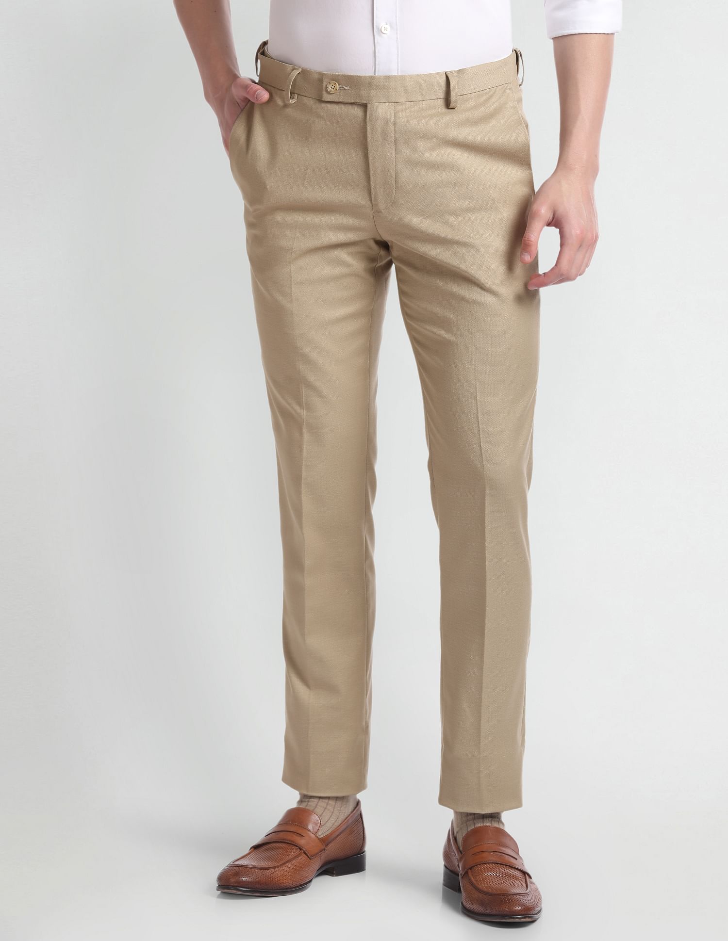 Arrow Slim Fit Autoflex Trousers