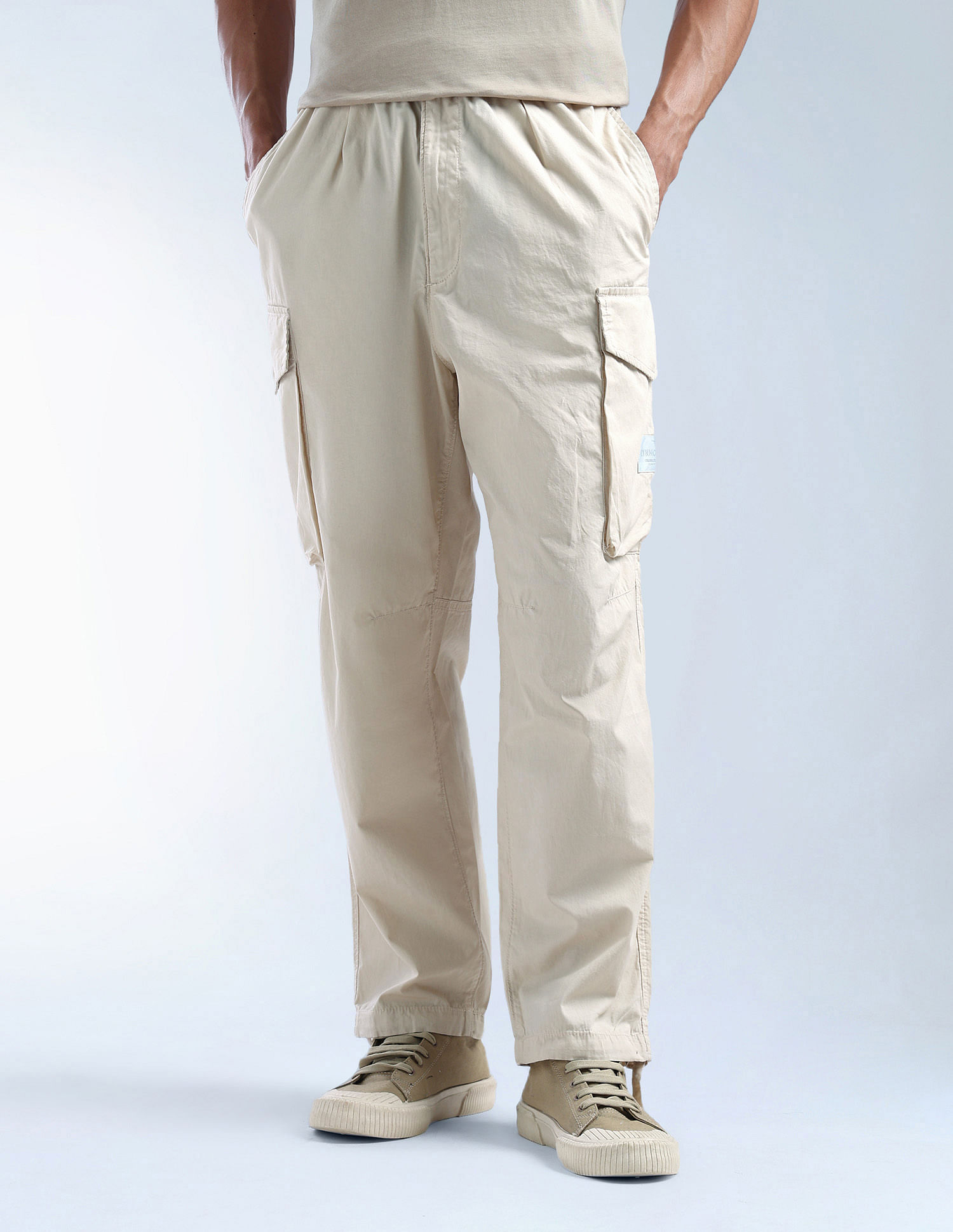 Flying Machine Solid Cobain Loose Fit Cargos