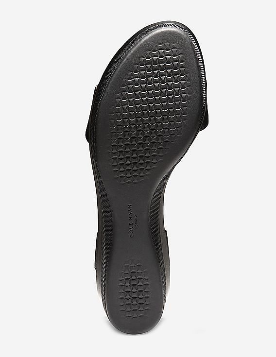 Buy Cole Haan Women Black Grand Ambition Flatform Sandals
