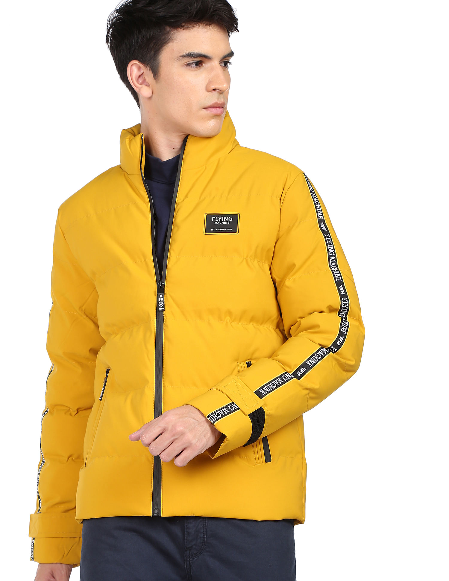Buy Flying Machine Solid Thermo Tech Hooded Jacket - NNNOW.com-thanhphatduhoc.com.vn