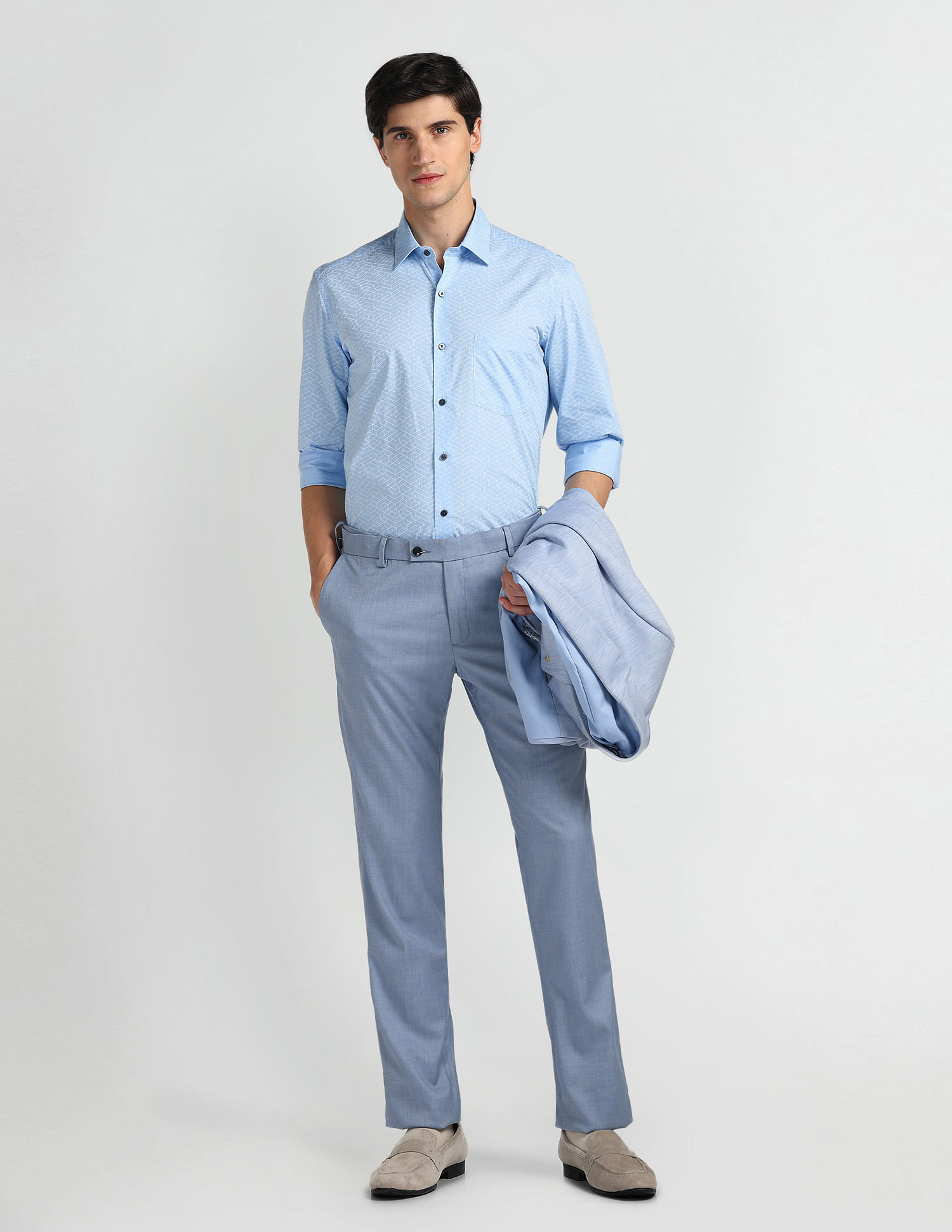 Arrow Geometric Print Slim Fit Shirt