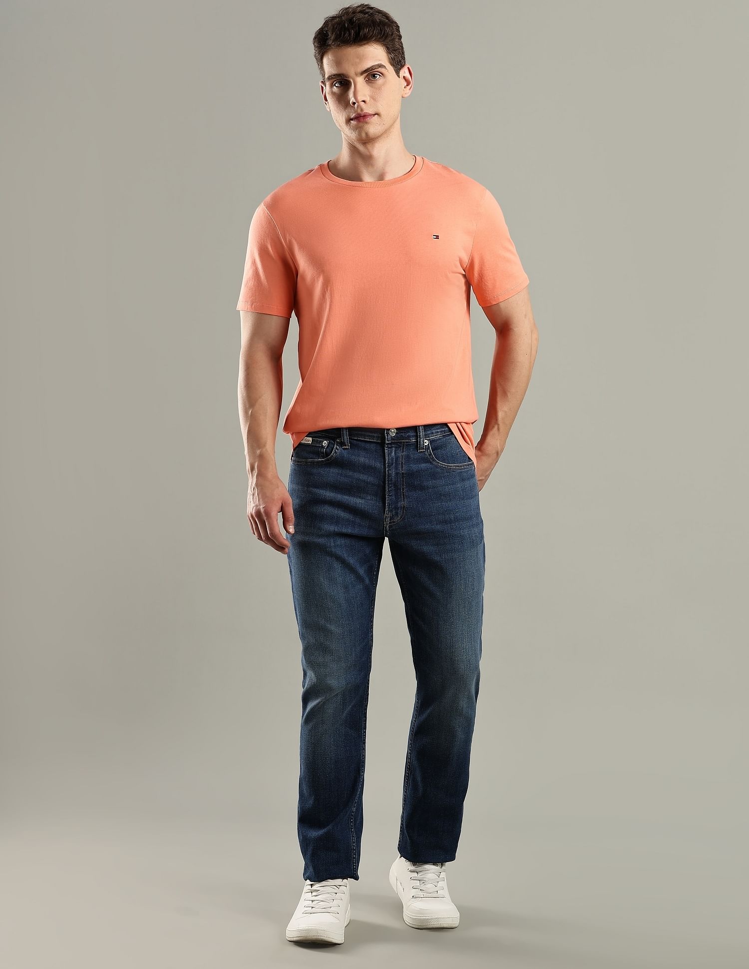 Tommy Hilfiger Solid Regular-Fit Cotton T-Shirt