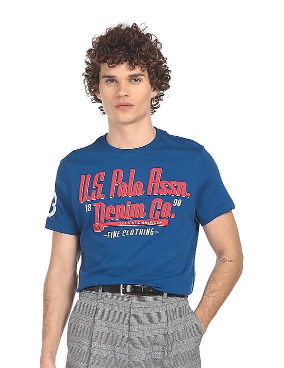 U.S. Polo Assn. Denim Co. Crew Neck Brand Print T-Shirt