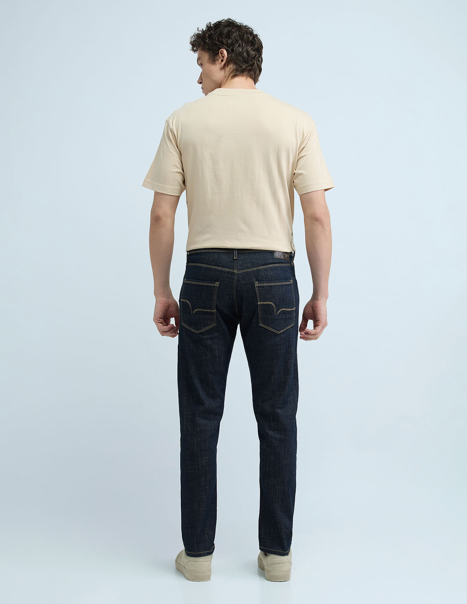 Flying Machine Slash Slim Tapered Rinsed Jeans