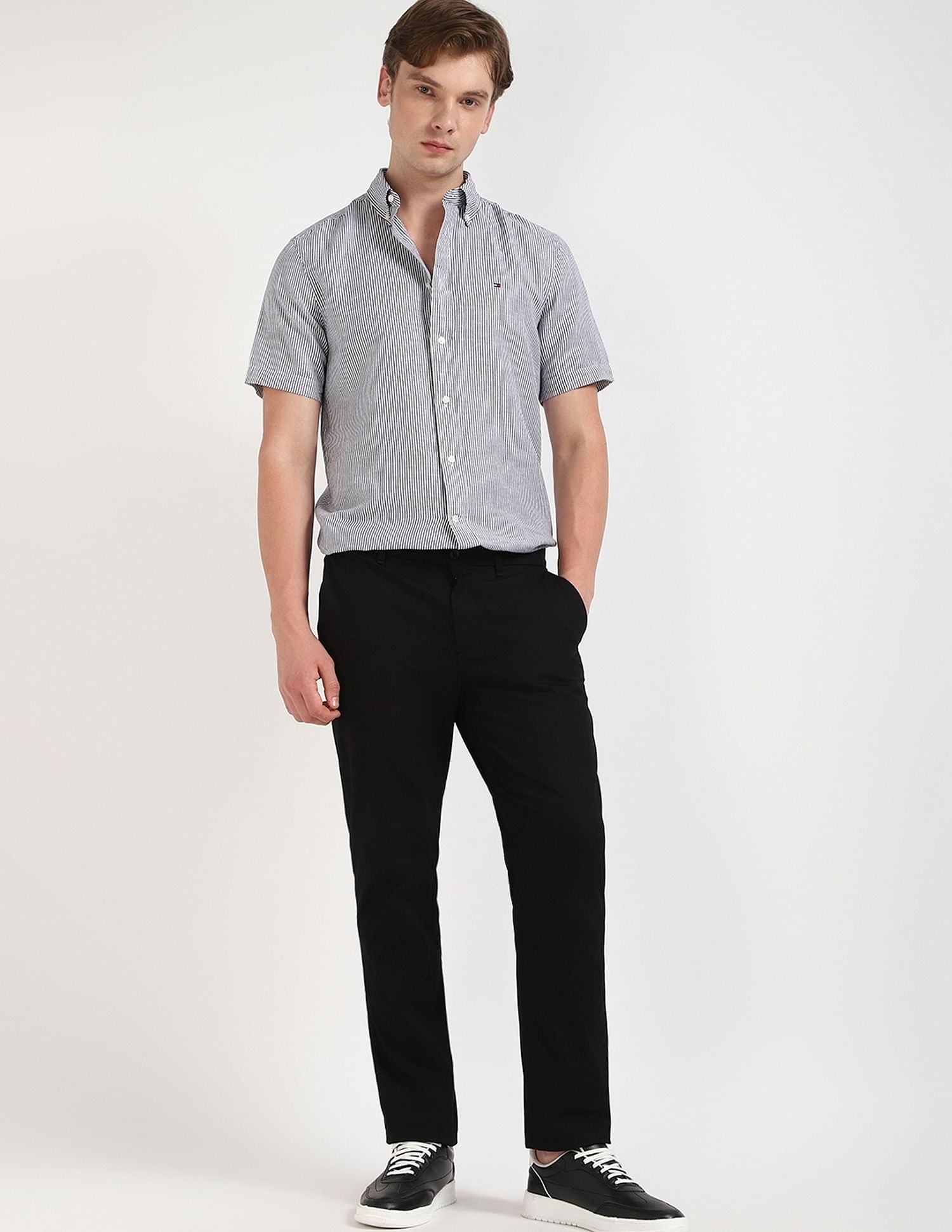 Tommy Hilfiger Striped Regular-Fit Cotton Shirt