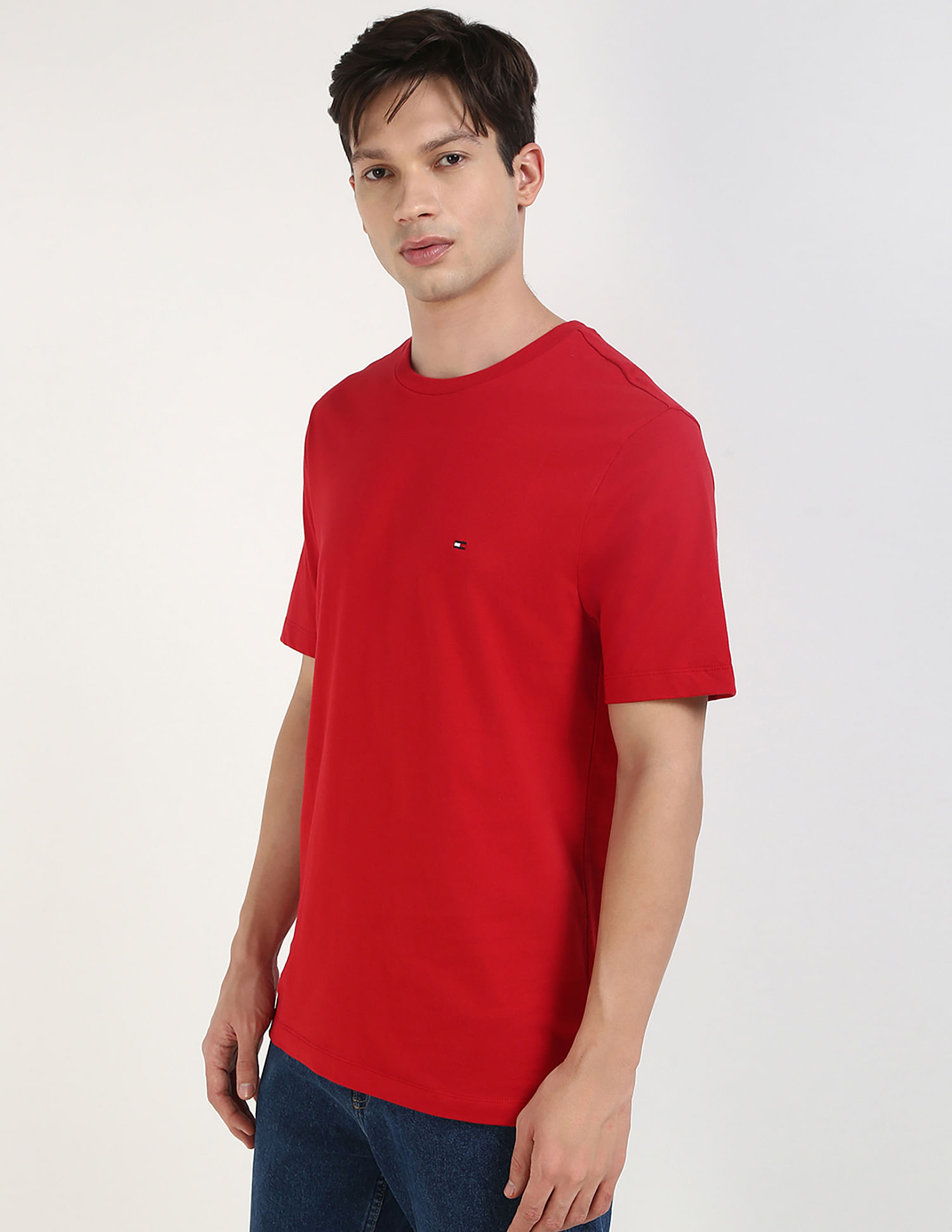 Tommy Hilfiger Solid Regular-Fit Cotton T-Shirt