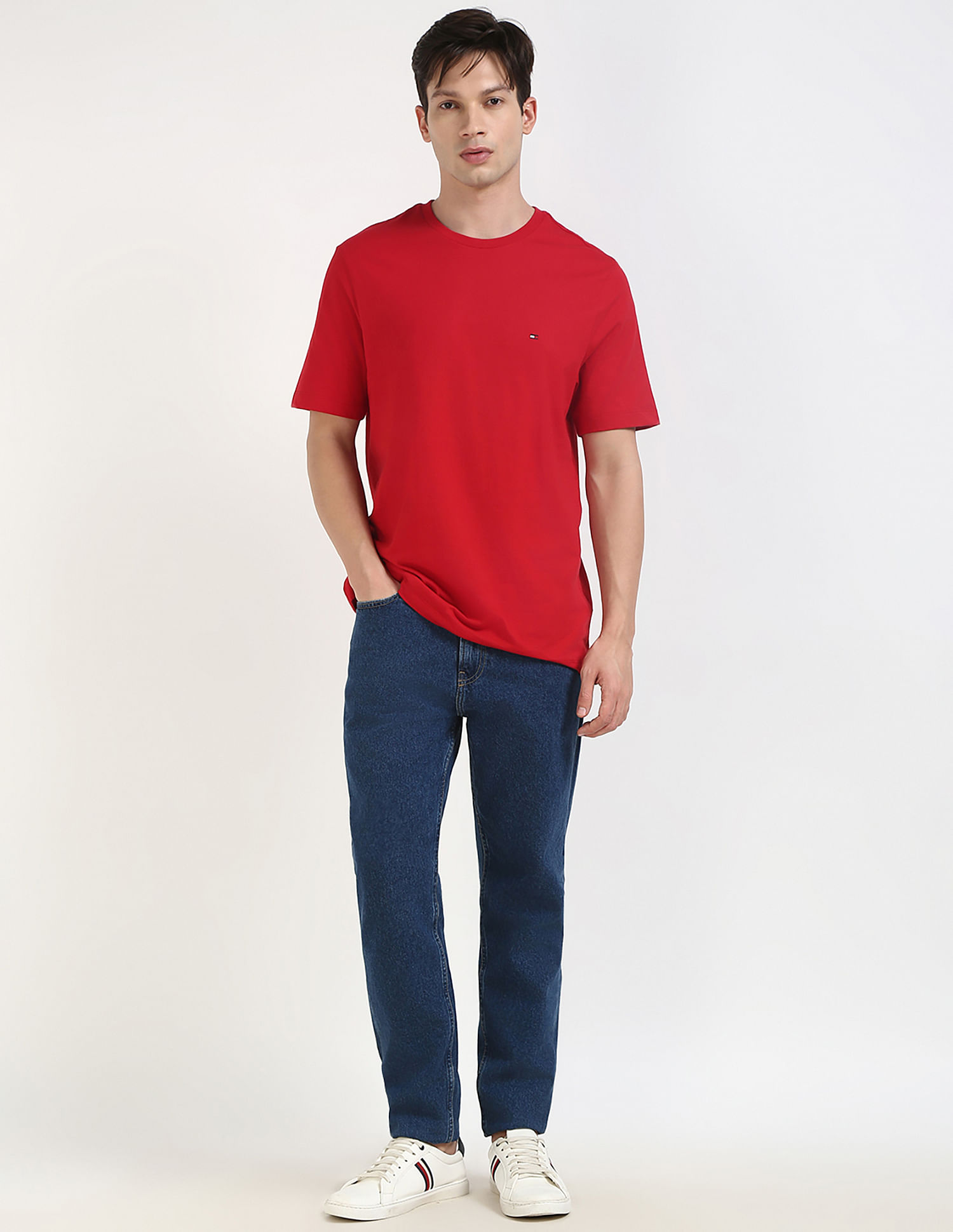 Tommy Hilfiger Solid Regular-Fit Cotton T-Shirt