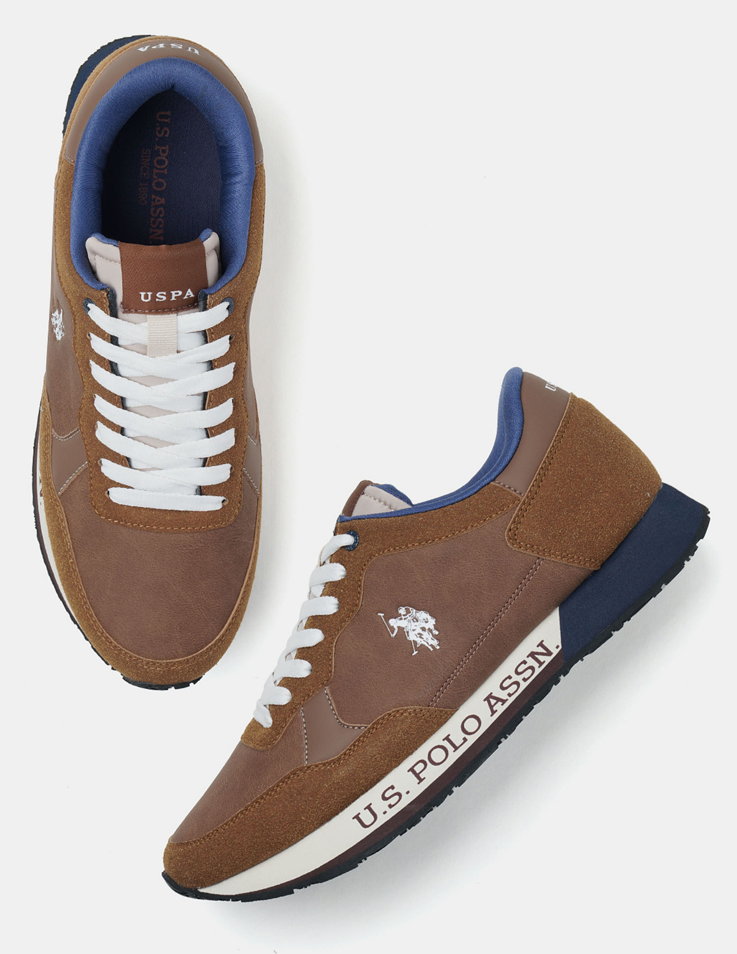 U.S. Polo Assn. Men Caspian 2.0 Colour Blocked Sneakers
