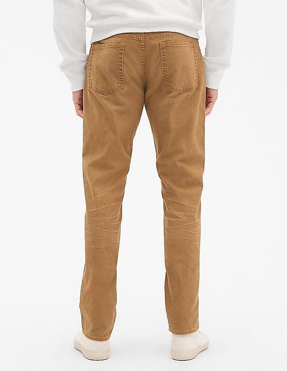 Buy GAP Men Brown Wearlight Slim Jeans With GapFlex 