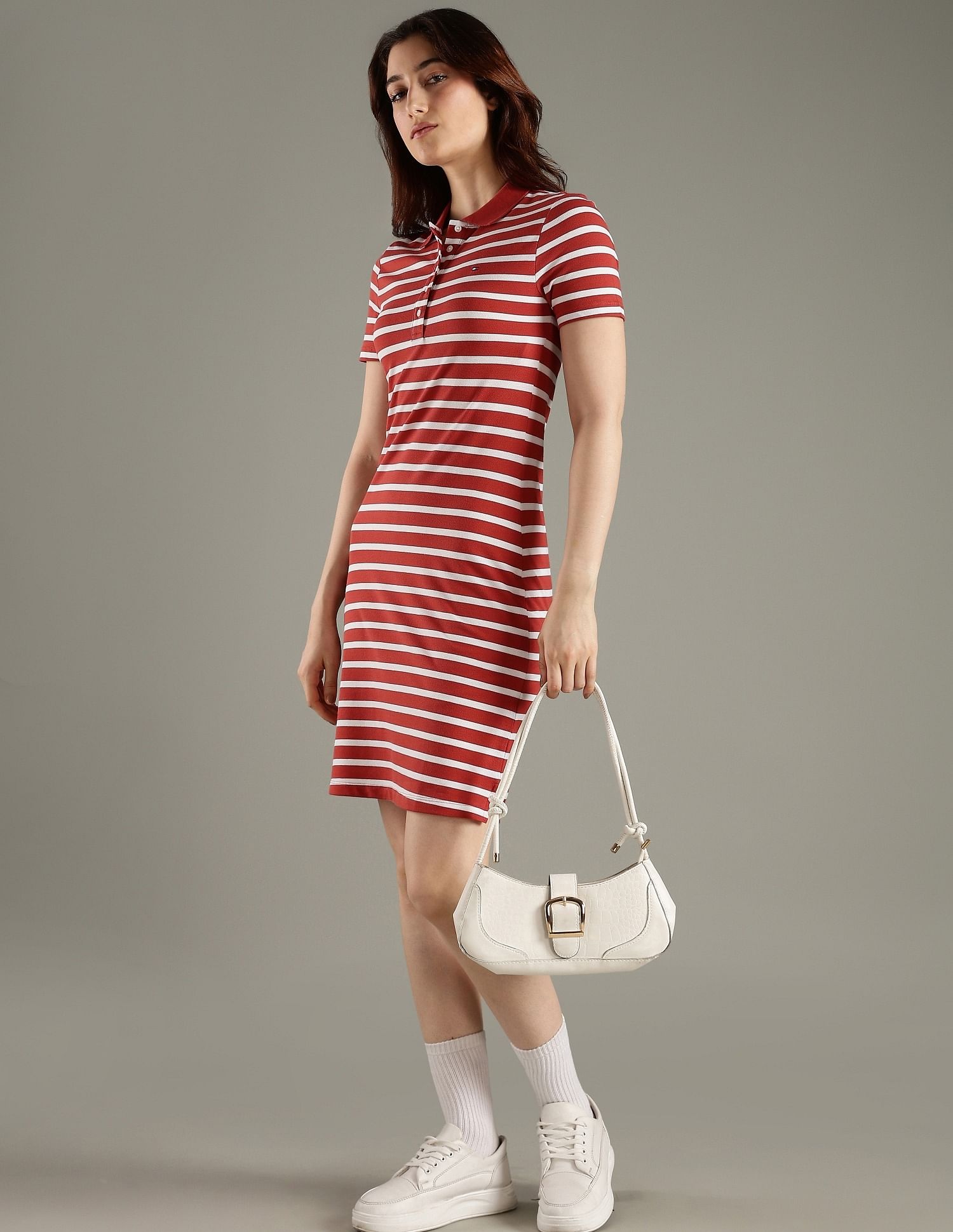 Tommy Hilfiger Cotton Polo Collar T-Shirt Dress