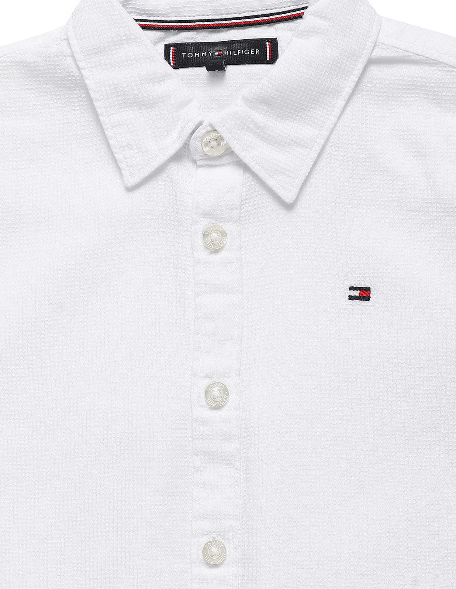 Tommy Hilfiger Kids Boys Sustainable Waffle Shirt