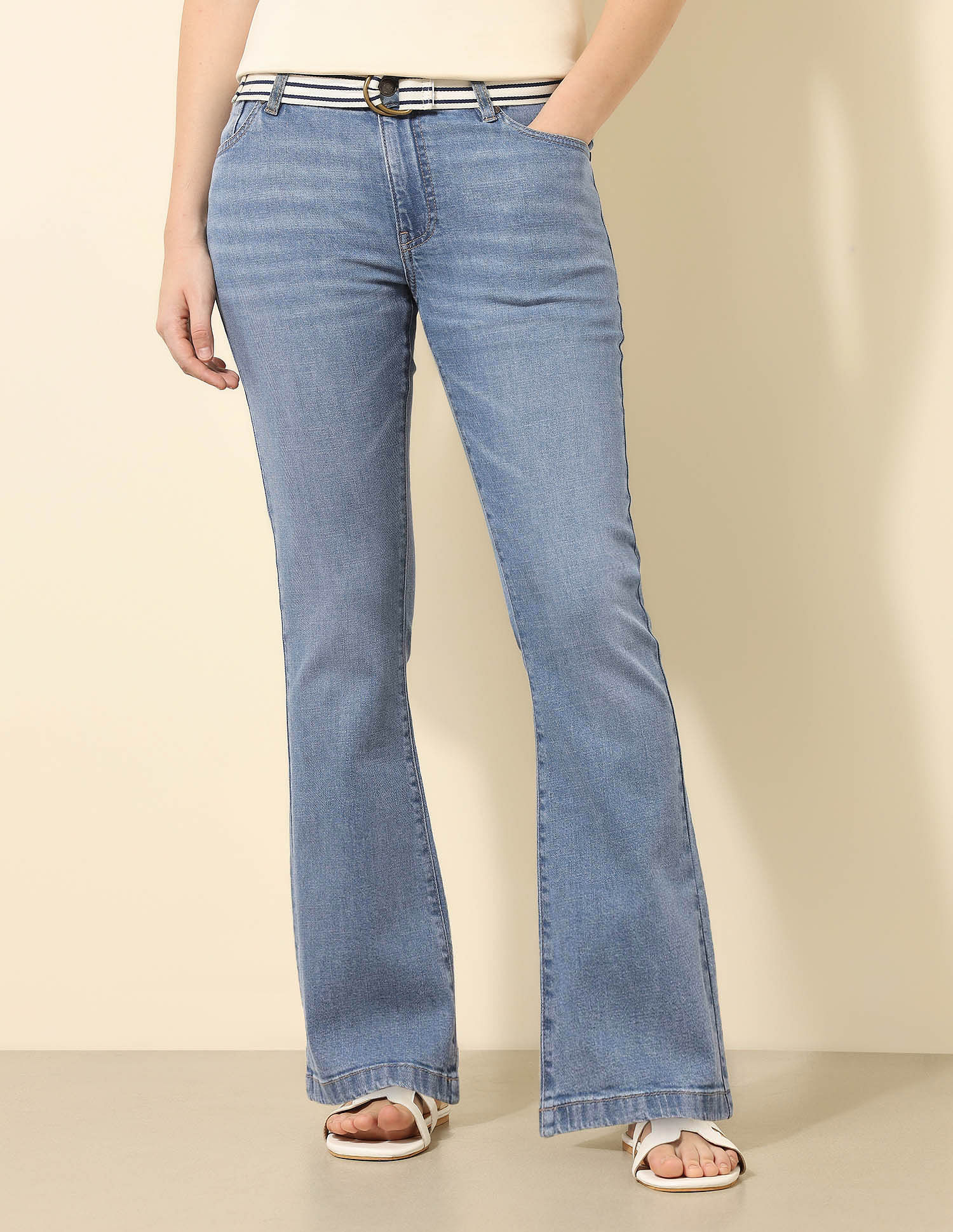 U.S. Polo Assn. Women Mid-Rise Skinny Bootcut Jeans