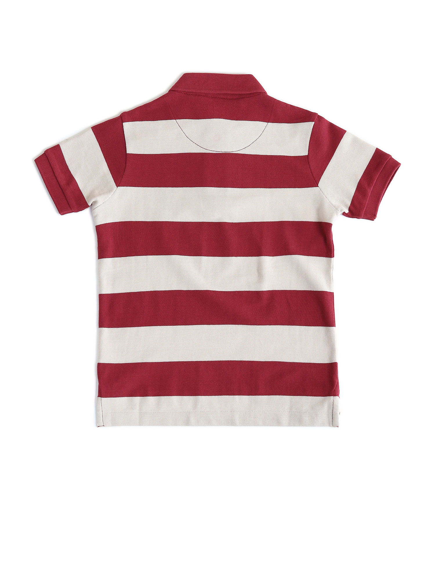 U.S. Polo Assn. Kids Boys Horizontal Striped Regular Fit Polo Shirt