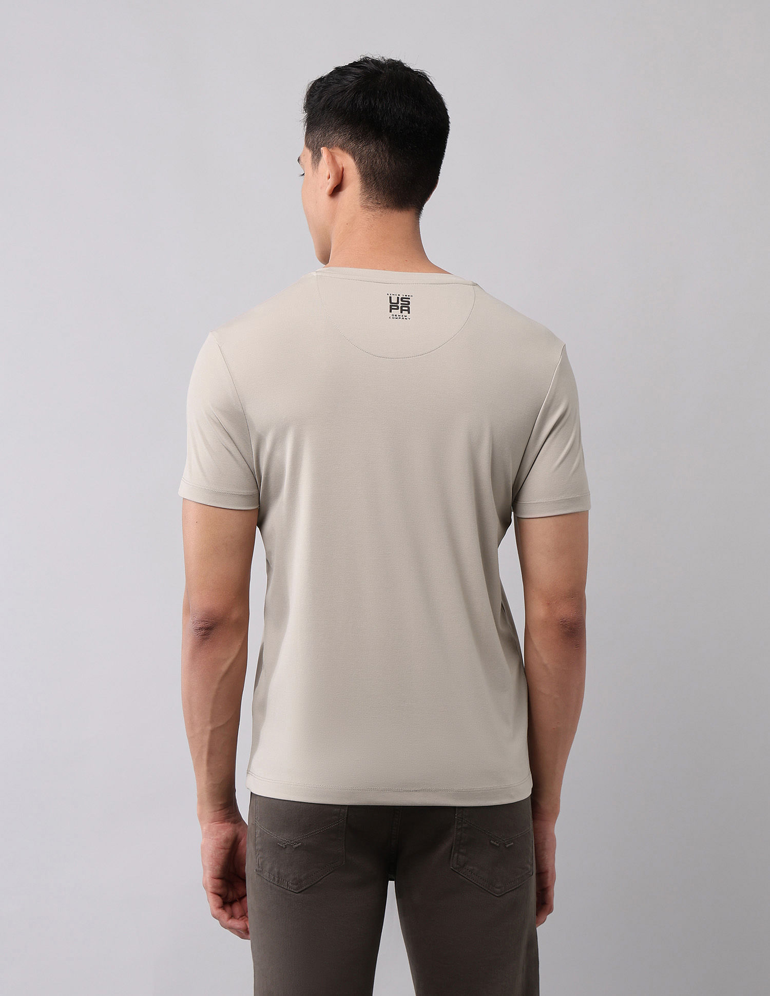 U.S. Polo Assn. Denim Co. Brand Embossed Muscle Fit T-Shirt