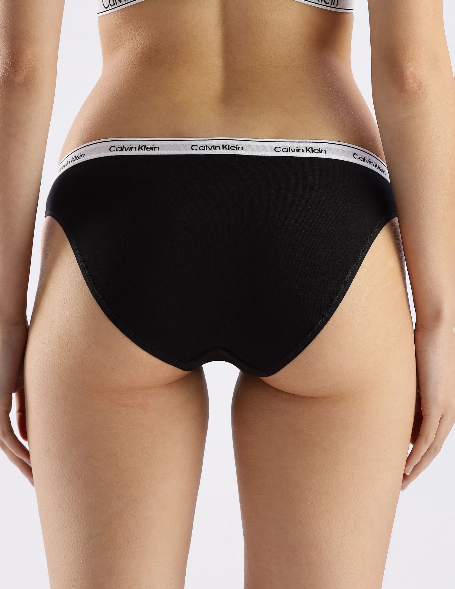Calvin Klein Underwear Solid Low Rise Bikini Briefs - Pack Of 3