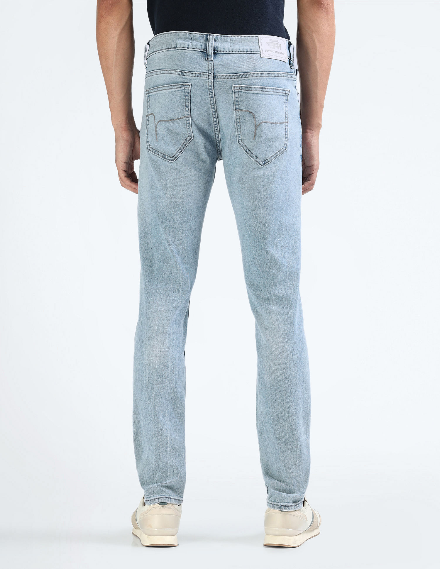 Flying Machine Mid Rise Morrison Skinny Jeans