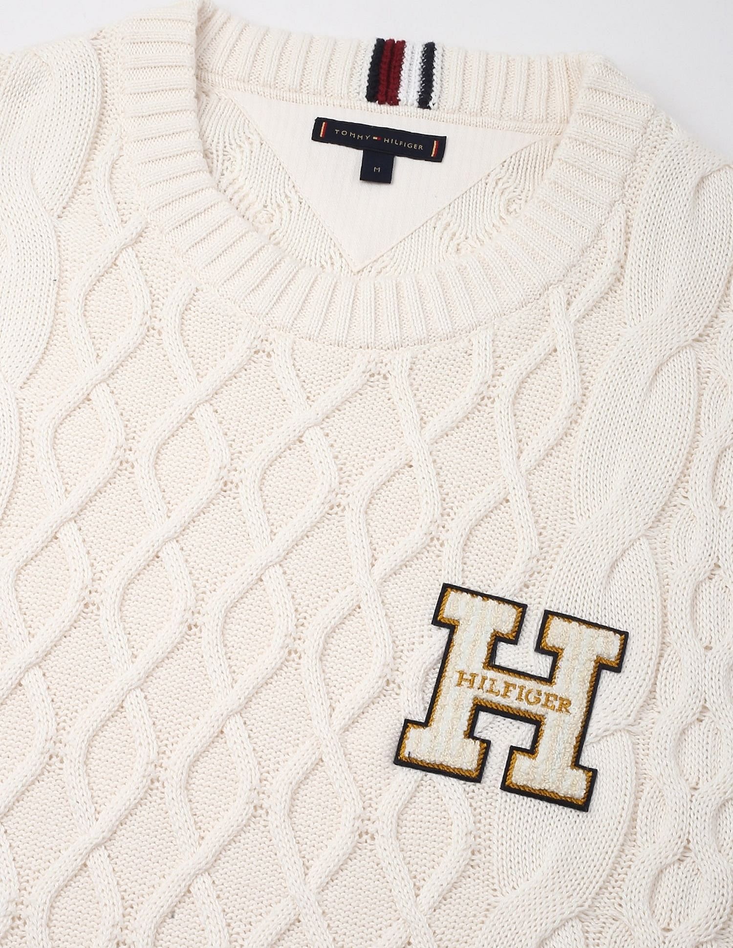Tommy Hilfiger Aop Relaxed-Fit Cotton Sweater