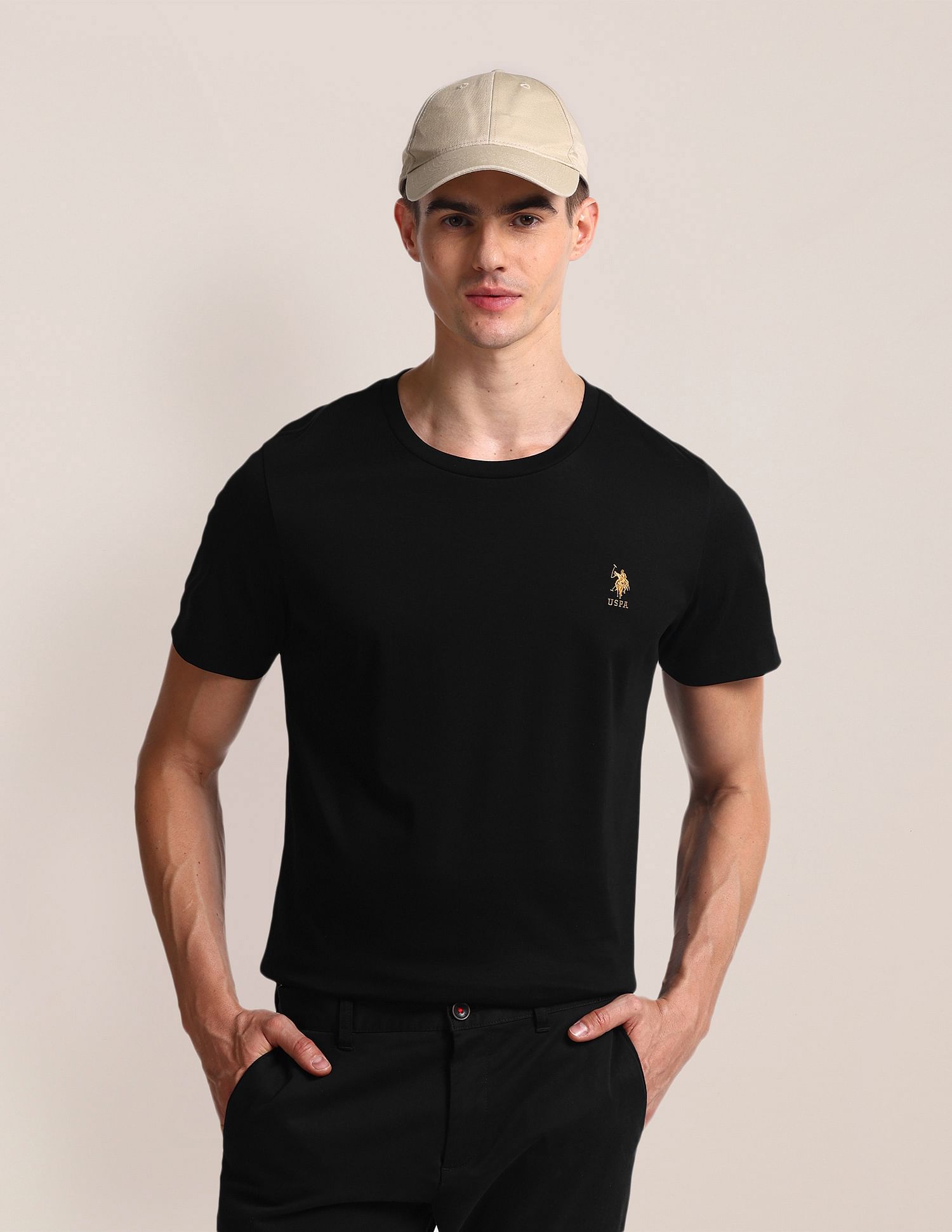 Buy U.S. Polo Assn. Slim Fit Crew Neck T Shirt NNNOW